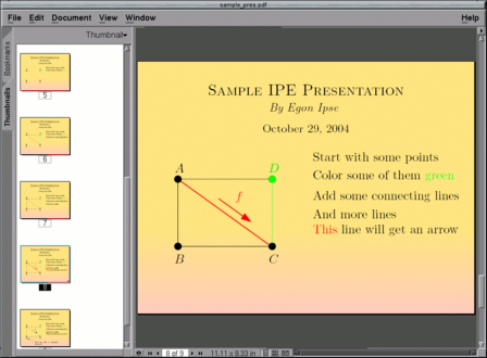 Ipe Tutorial Latex | screen presentation tools Ipe Tutorial Latex | screen presentation tools