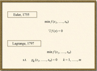 Euler, Lagrange problems in infinite dimensions.